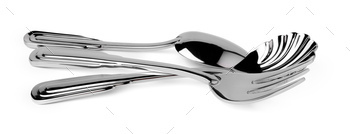 Set of new cutlery isolated on white background / Photodune, Misc