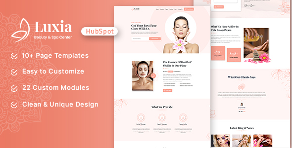 Luxia - Beauty & Spa Center HubSpot Theme