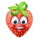 Strawberry Cartoon Emoticon Emoji Mascot Icon - GraphicRiver Item for Sale