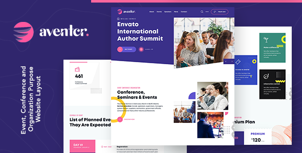 Aventer | Conferences & Events HTML Template
