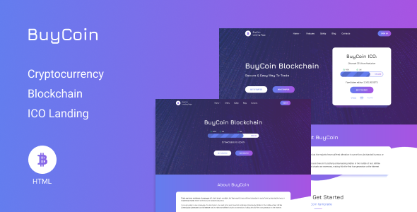 BuyCoin – Cryptocurrency Landing Page