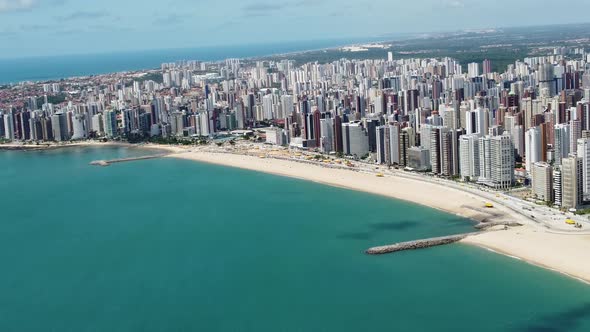 Downtown Fortaleza state Ceara Brazil. Travel destination. Tropical scenery