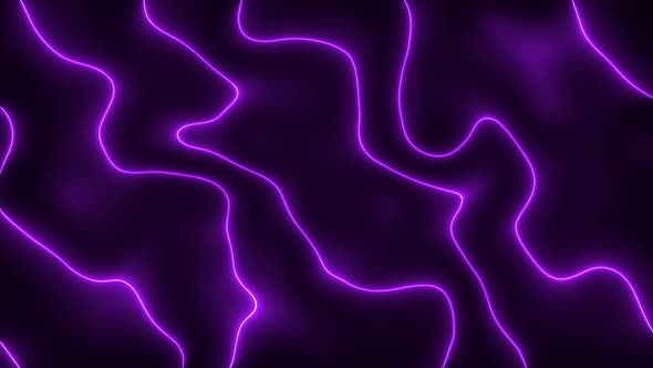 Purple Color Neon Light Wavy Liquid Animated Background