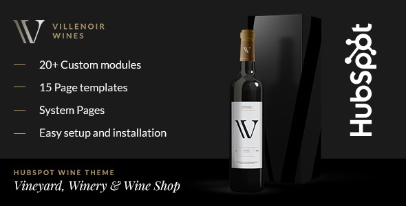 Villenoir - Wine Hubspot Theme