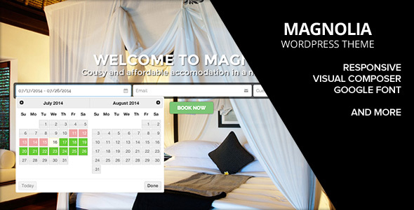 MAGNOLIA - Hotel Booking WordPress Theme