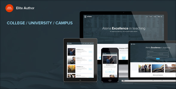 Тема WordPress ATENA - College, University and Campus WordPress Theme