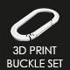 3D Print Buckle Set - 3DOcean Item for Sale