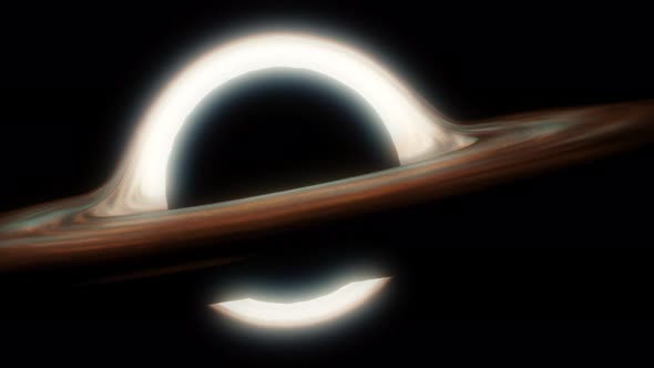 Black Hole Slowly Rotating in Space alt