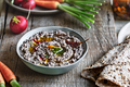 Homemade Black Bean Dip with some fresh vegetables - PhotoDune Item for Sale