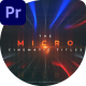 Micro Cinematic Titles - VideoHive Item for Sale