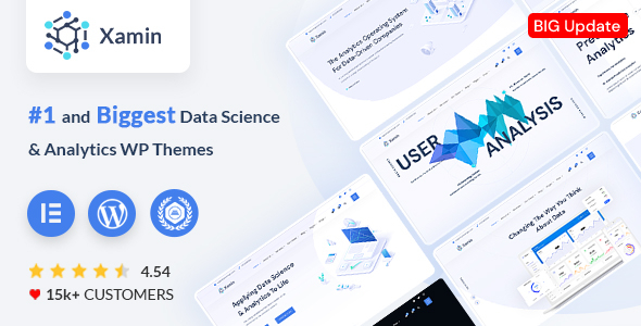 Xamin - Data Science & Analytics SaaS WordPress Theme