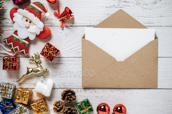 Mockup card with invitation card with Gift shop on white background / Photodune, Misc