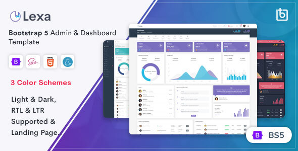 Lexa - Bootstrap 5 Admin & Dashboard Template