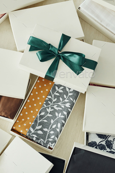 Close up view of gift boxes that lying down. Daytime lighting / Photodune, Misc