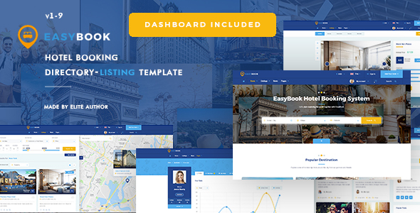 easybook hotel booking directory listing template