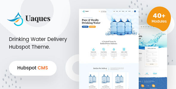 Uaques - Drinking Mineral Water Delivery HubSpot Theme