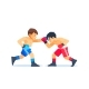 Friends Training Boxing Skills - GraphicRiver Item for Sale
