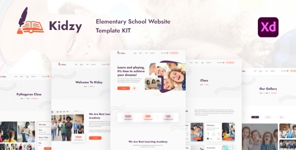 Kidzy - Elementary School Website Template Kit