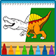 Dinosaurs Coloring Book - HTML5 Educational Game (.c3p & .capx) - CodeCanyon Item for Sale