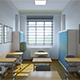 Low-Poly Classroom Interior Design Collection 02 - 3DOcean Item for Sale