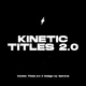 Kinetic Titles 2.0 | FCPX & Apple Motion - VideoHive Item for Sale