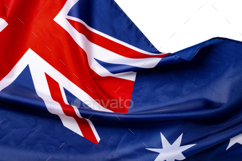 National flag of Australia, fabric textile background / Photodune, Misc