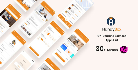 HandyBox - On Demand Handyman Service App UI Kit