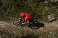 top view male athlete on mountain bike - PhotoDune Item for Sale