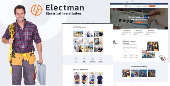 Electman- Electricity Services HubSpot Theme