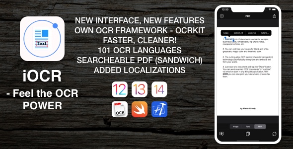 iOCR | iOS Optical Character Recognition Application