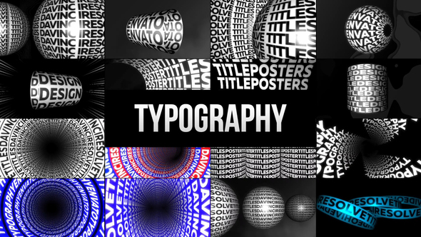 Typographic Kinetic Posters & Titles