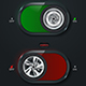 Web elements. Wheel icons set. ON/OFF button menu. Loader toolbar. User interface for mobile app. - GraphicRiver Item for Sale