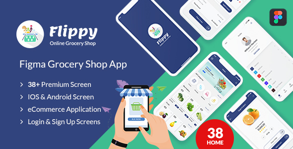 Flippy - figma grocery mobile application