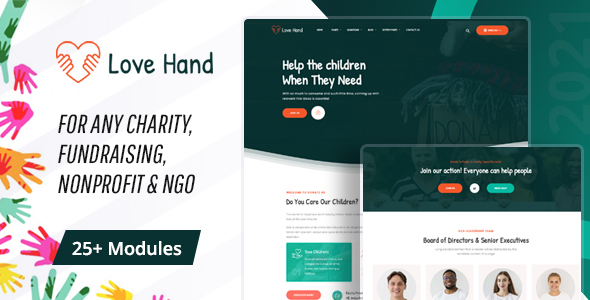Love Hand - Charity Donation HubSpot Theme