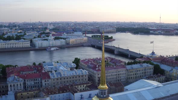 Aerial Flight Over Admiralty St.Petersburg 216