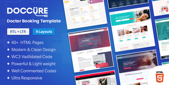 Doccure - Doctor Appointment Booking Management System Directory HTML Template (Practo Clone