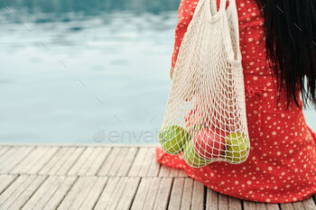 ag for fruits on natural sea background