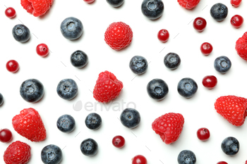 Delicious fresh berry mix on white background / Photodune, Misc