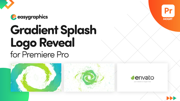 Gradient Splash Logo Reveal for Premiere Pro