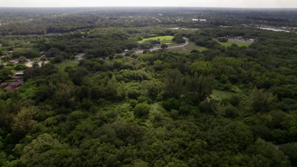 Tree Tops Park Davie Florida Usa 4k Footage Shot With Drone