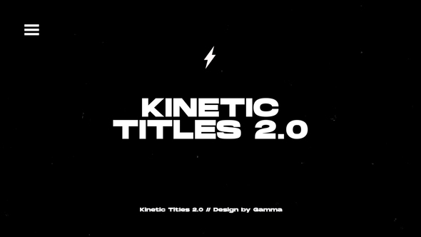 Kinetic Titles 2.0 | MOGRT