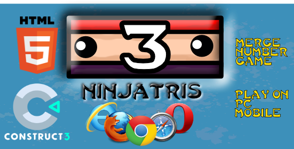 Ninjatris HTML5 Game (With Construct 3 All Source-code .c3p)