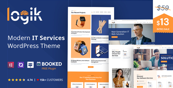 Тема WordPress Logik | IT Solutions & Technology WordPress Theme