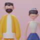 Male and Female cartoon characters - 3DOcean Item for Sale