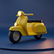 Scooter Cartoon 3D model - 3DOcean Item for Sale