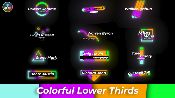 Colourful Lower Thirds