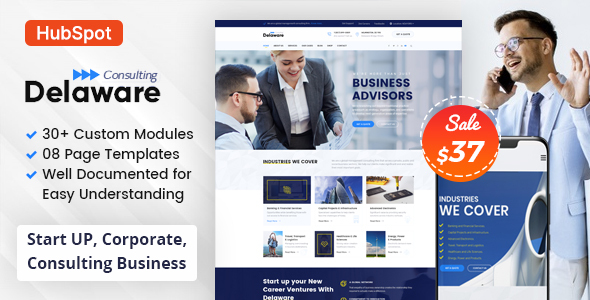 Delaware - Consulting Business HubSpot Theme