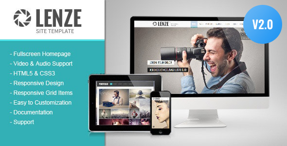Lenze - Portfolio Photography HTML Template