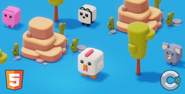 Crossy Chicken - (HTML5 Game - Construct 3)