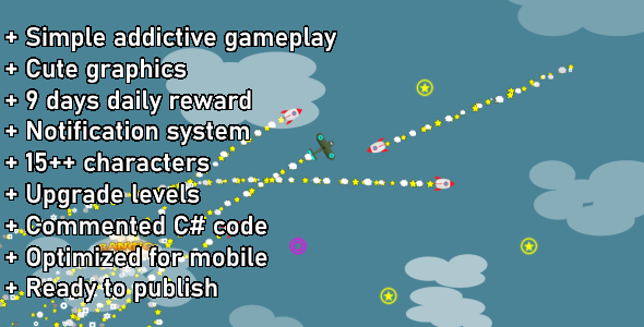 Unity Game Template - Endless Missile